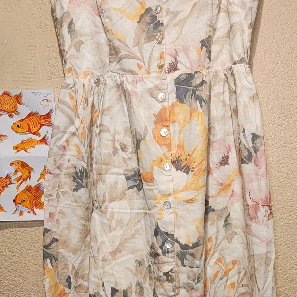 Floral Button-Down Dress